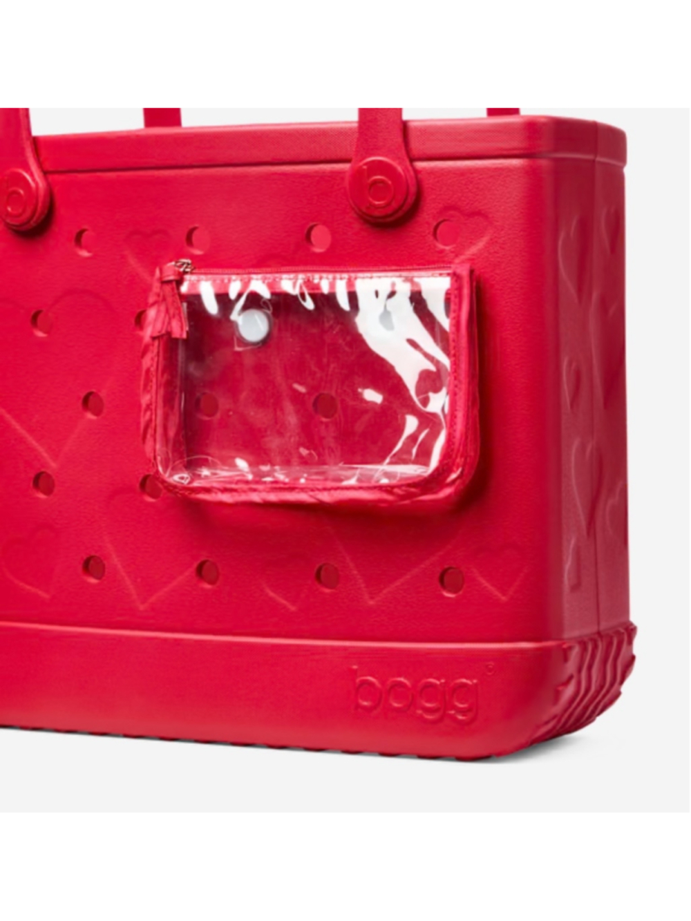 NWT Baby Bogg Bag Conversation Hearts Red Tote Beach Pool Medium - Picture 3 of 4